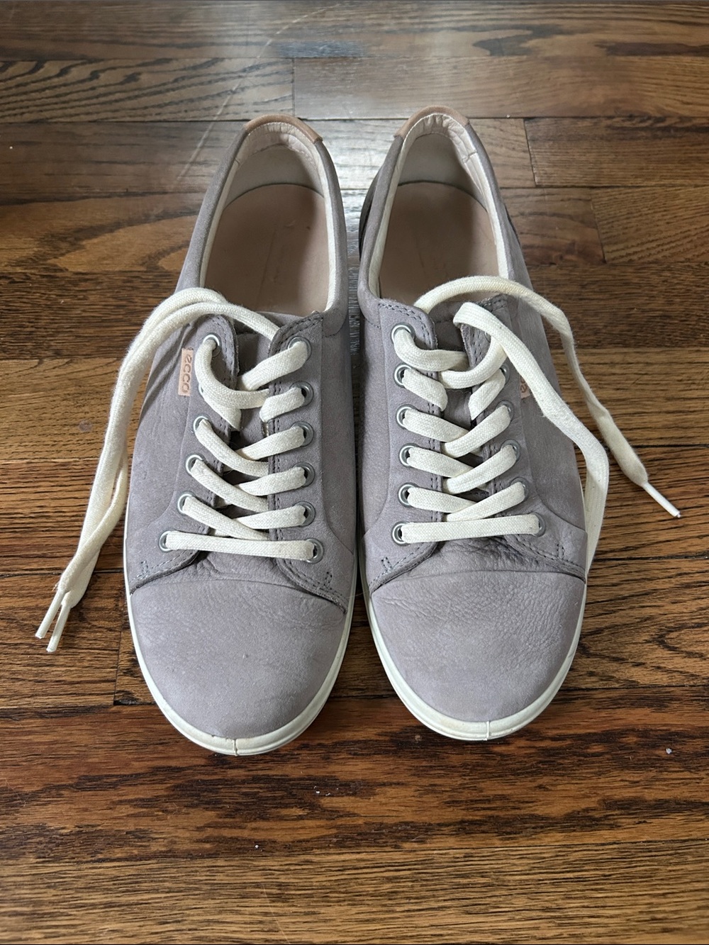 Ecco Taupe Suede Soft 7 Sneakers